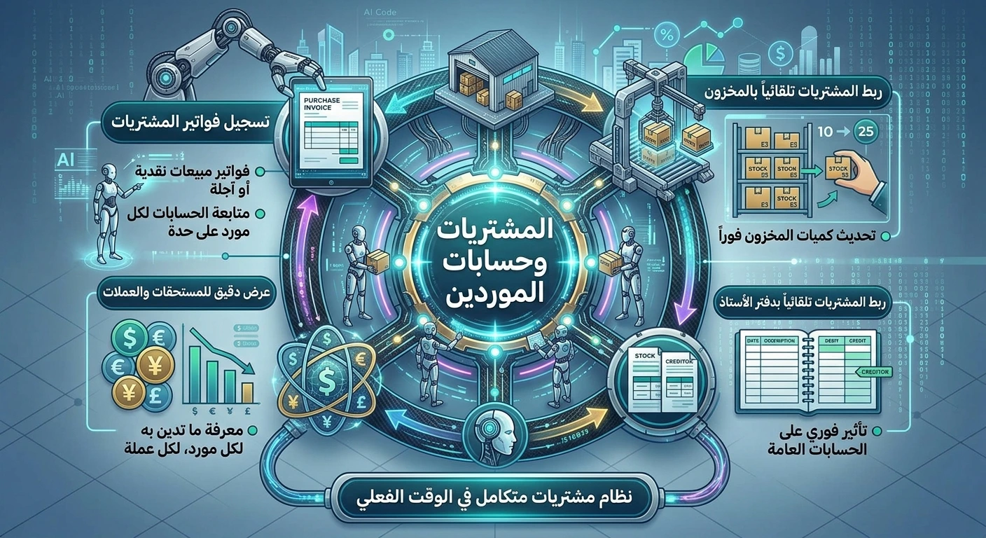 مشتريات وحسابات موردين